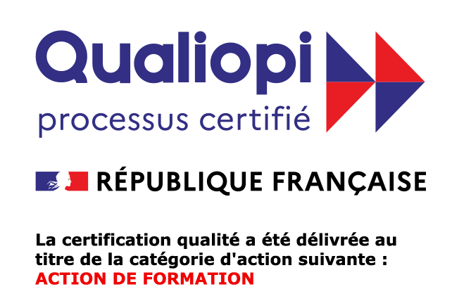 Logo Qualiopi — la certification qualité a été délivrée au titre de la catégorie d'action suivante : action de formation